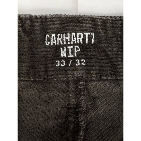 Carhartt WIP Corduroy Club Pant 33x32 (34x31) Taupe Brown Chino Urban Y2K - Picture 2 of 14
